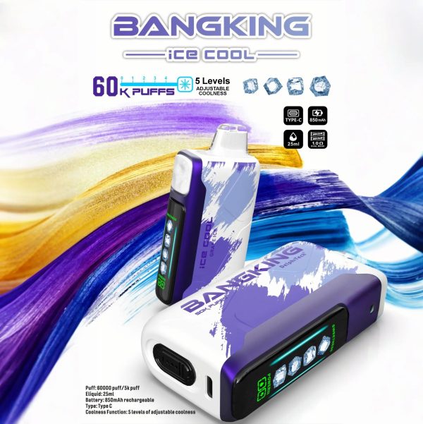 Bang King Ice Cool 60K Puffs grape ice Bang King Ice Cool 60K Puffs grape ice