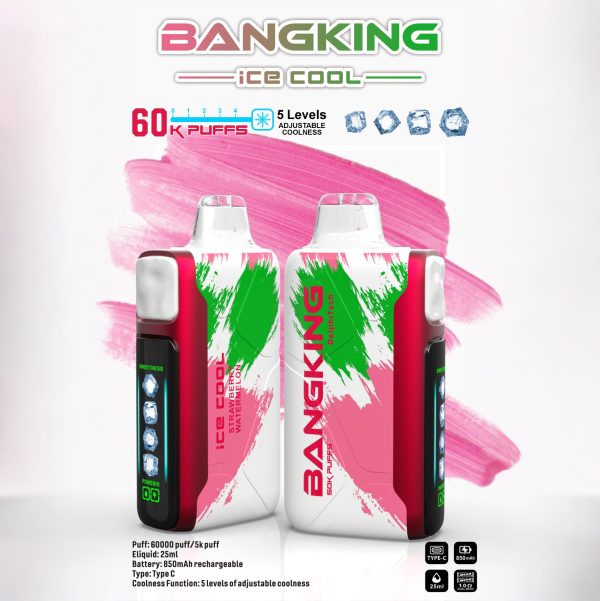 Bang King Ice Cool 60K Puffs strawberry watermelon Bang King Ice Cool 60K Puffs strawberry watermelon