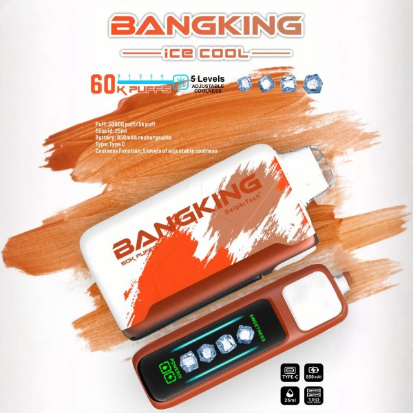 Bang King Ice Cool 60K Puffs tiger blood Bang King Ice Cool 60K Puffs tiger blood