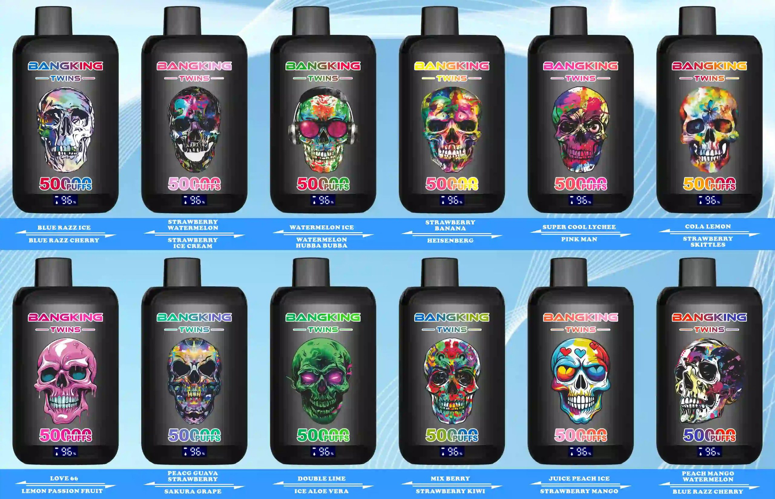 Bang King Twins 50K Puffs Dual Flavors