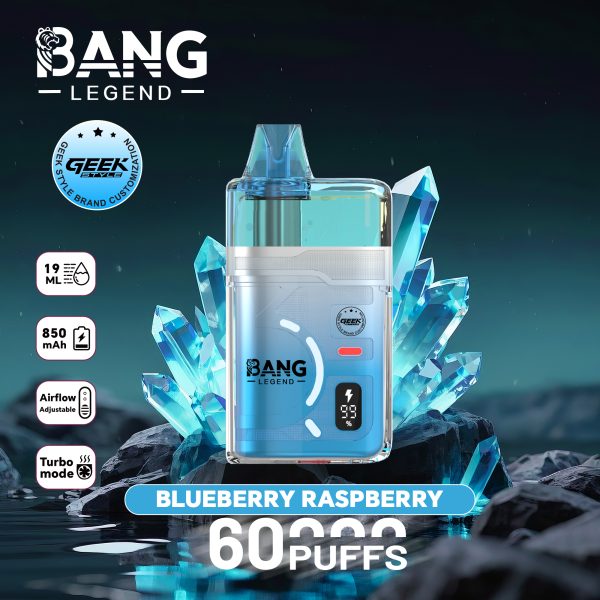 Bang Legend Geek 60K Puffs Blueberry Raspberry Bang Legend Geek 60K Puffs Blueberry Raspberry