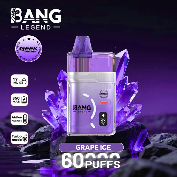 Bang Legend Geek 60K Puffs Grape Ice Bang Legend Geek 60K Puffs Grape Ice
