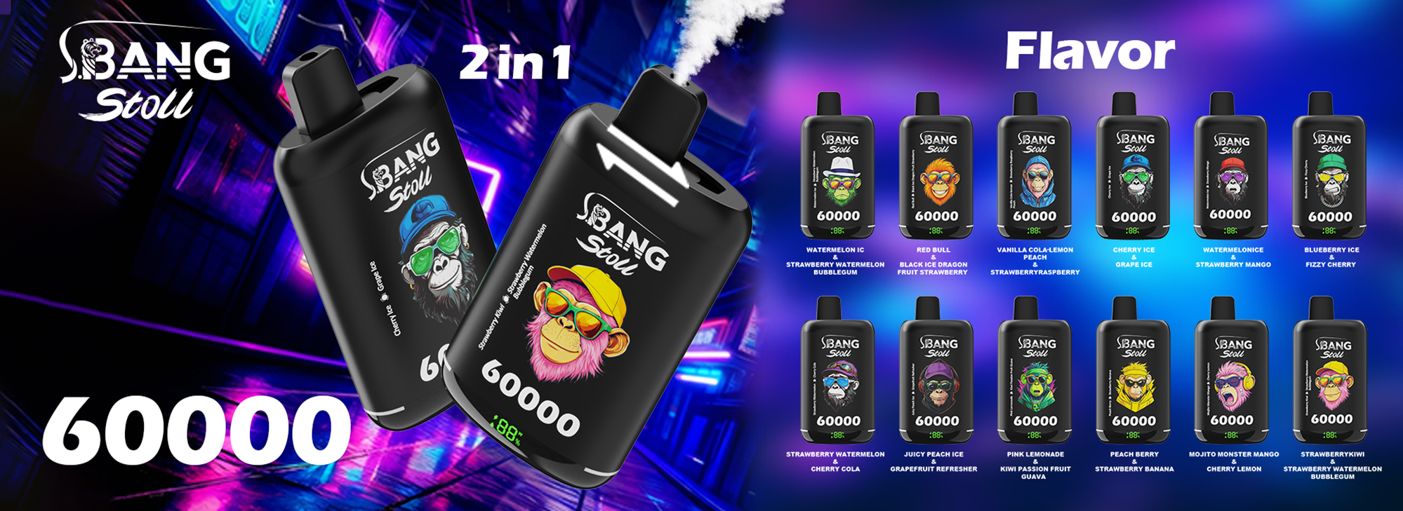 Bang Stoll 60K Puffs Poster