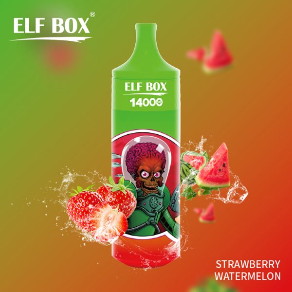 ELF BOX RGB 14000 Puffs Strawberry Watermelon ELF BOX RGB 14000 Puffs Strawberry Watermelon