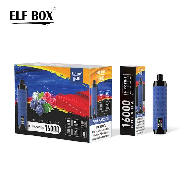 ELF Box Shisha 16000 Puffs Blue Razz ice