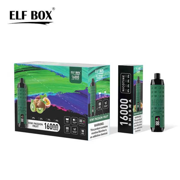 ELF Box Shisha 16000 Puffs Kiwi Passion Fruit