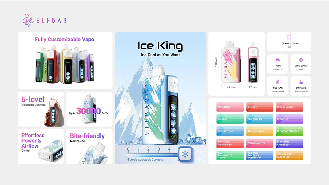 Elf Bar Ice King 30000 Puffs Vape Wholesale
