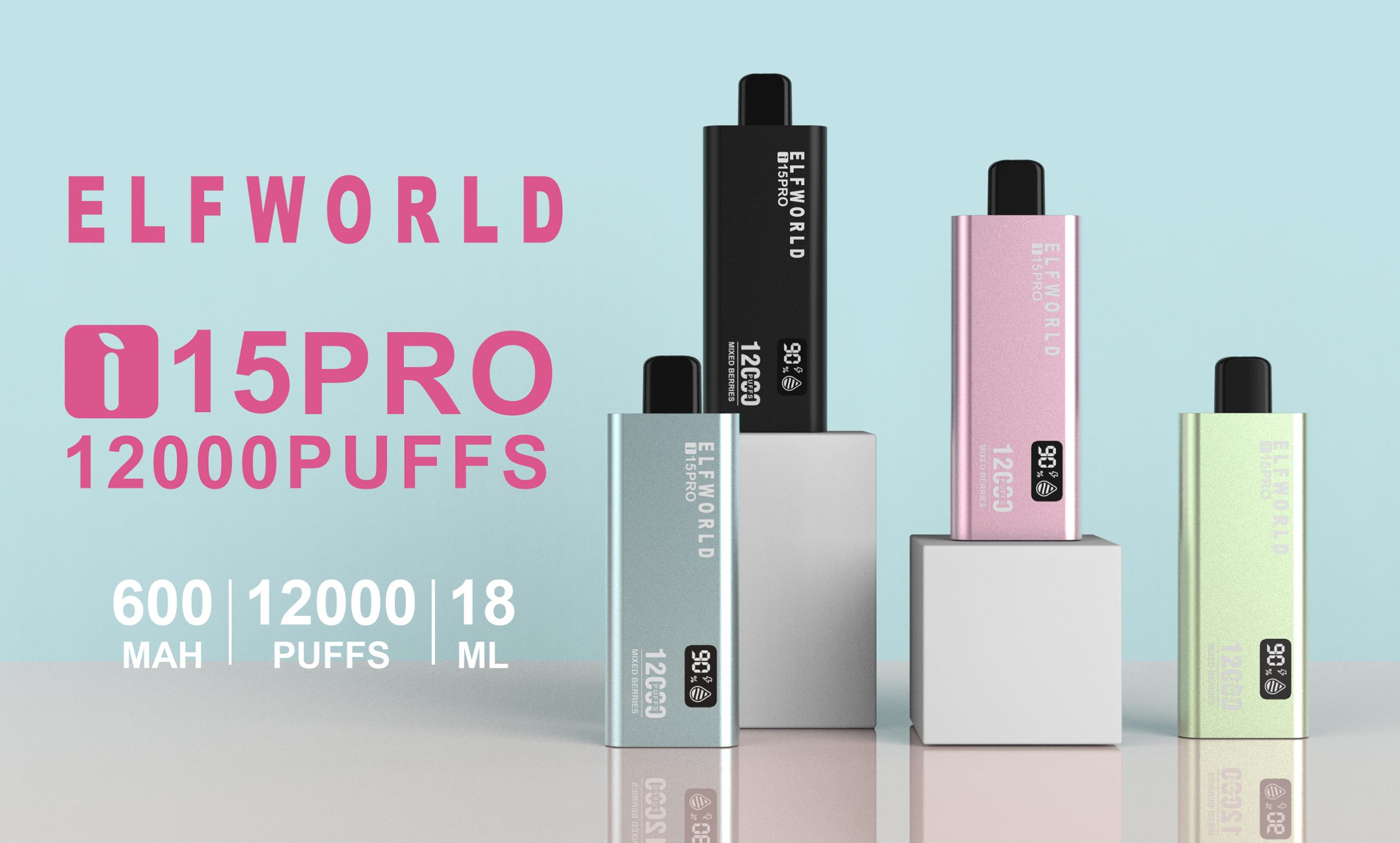 Elf World 12000 i15 Pro Disposable Vape Poster