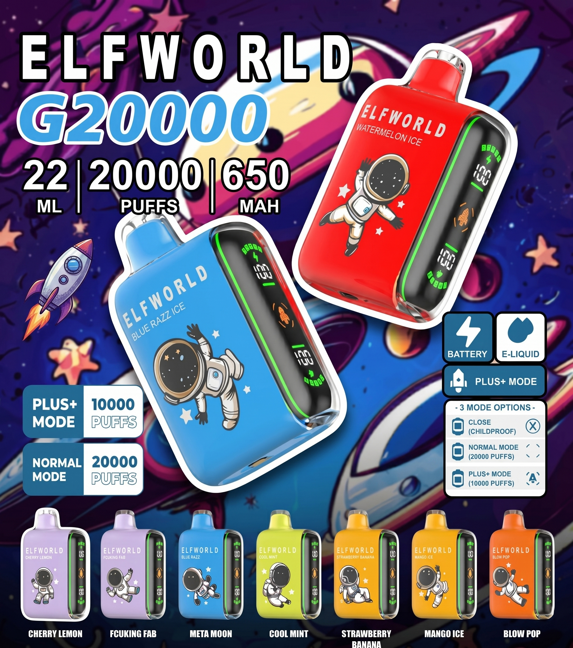 Elf World Plus+ 20K Puffs Disposable Vape wholesale Elf World Plus+ 20K Puffs Disposable Vape wholesale
