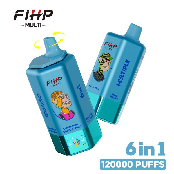 FIHP Multi 120K Puffs 6 in 1 Flavors 04