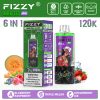 FIZZY Max III PRO 120000 Puffs Blueberry Raspberry & Triple Melon & Strawberry Ice