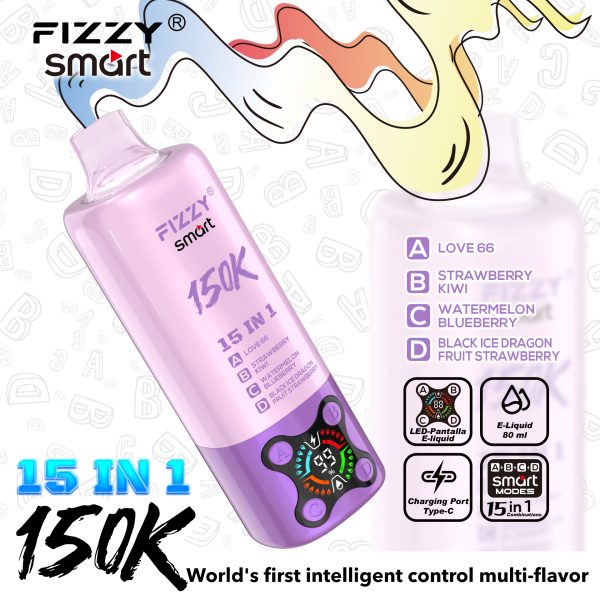 Fizzy 150K Puff Smart Vape 05