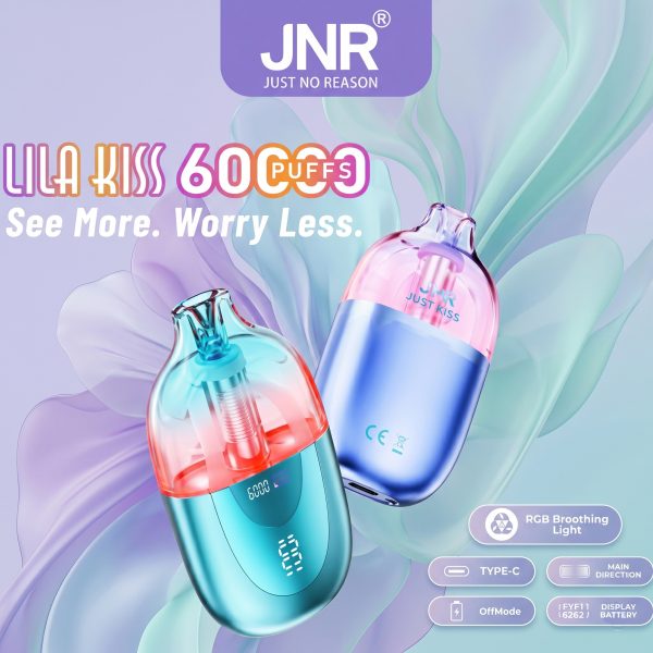 JNR Lila Kiss 60K Puffs JNR Lila Kiss 60K Puffs