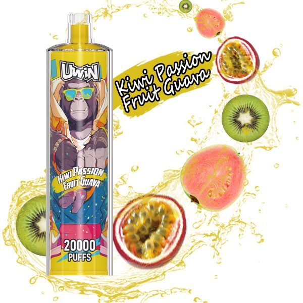 Kiwi Passion Fruit Guava Uwin Shisha Hookah Crystal 20K Puffs Kiwi Passion Fruit Guava Uwin Shisha Hookah Crystal 20K Puffs