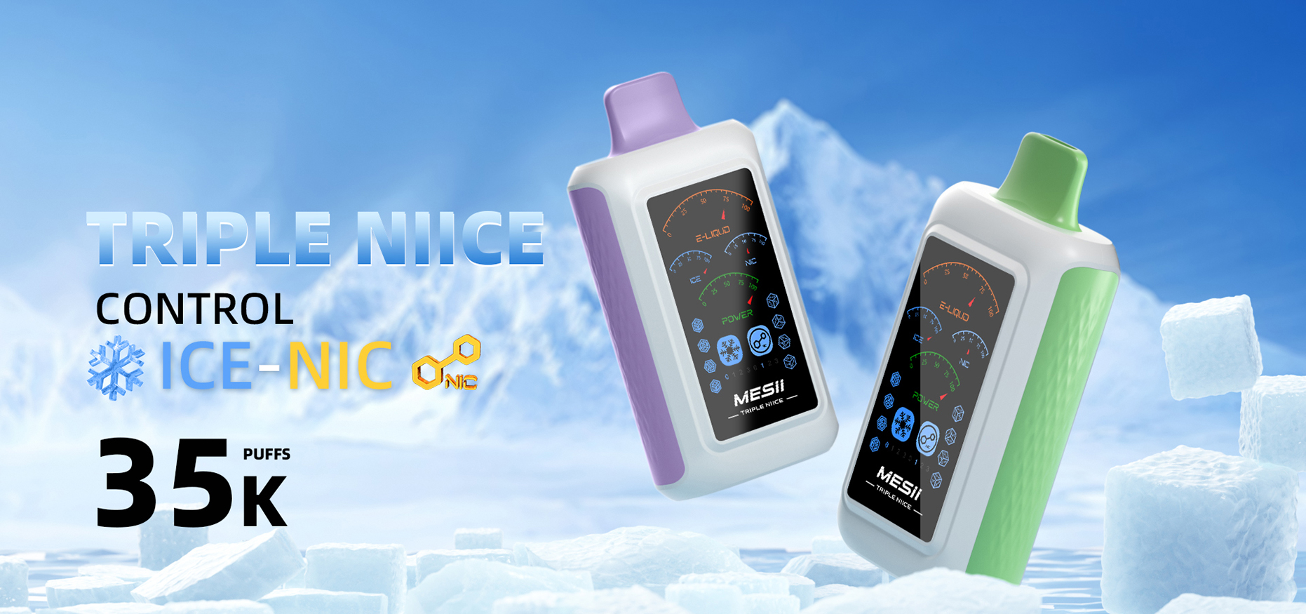 Mesii 35000 Puffs Ice Nicot Control Disposable Vape