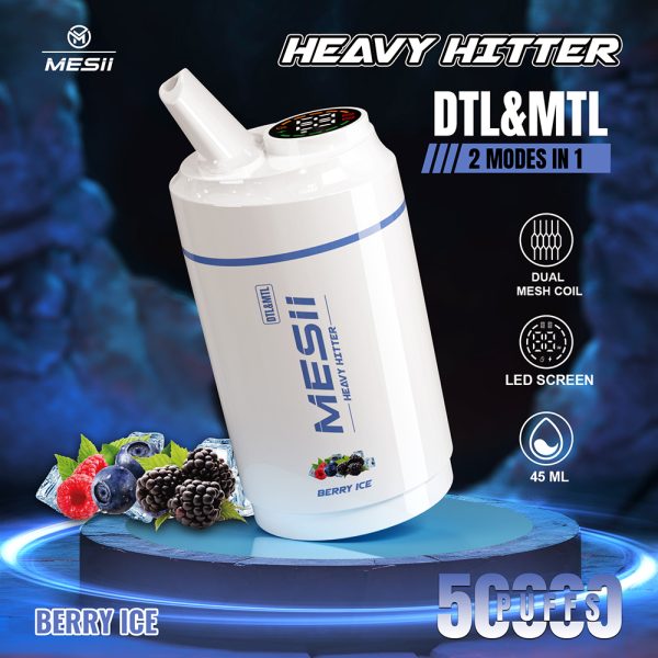 Mesii Shisha Heavy Hitter 50000 Puffs Flavors 01