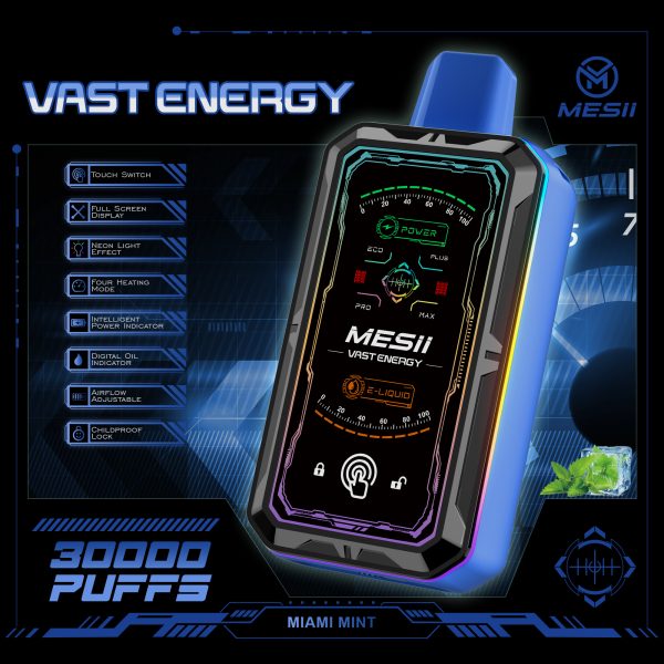 Mesii Vast Energy 30000 Puffs Vape Flavors 10