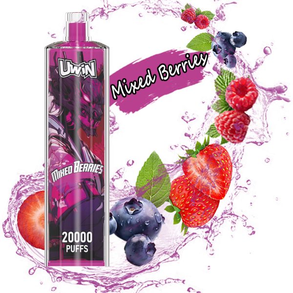 Mixed Berries Uwin Shisha Hookah Crystal 20K Puffs Mixed Berries Uwin Shisha Hookah Crystal 20K Puffs