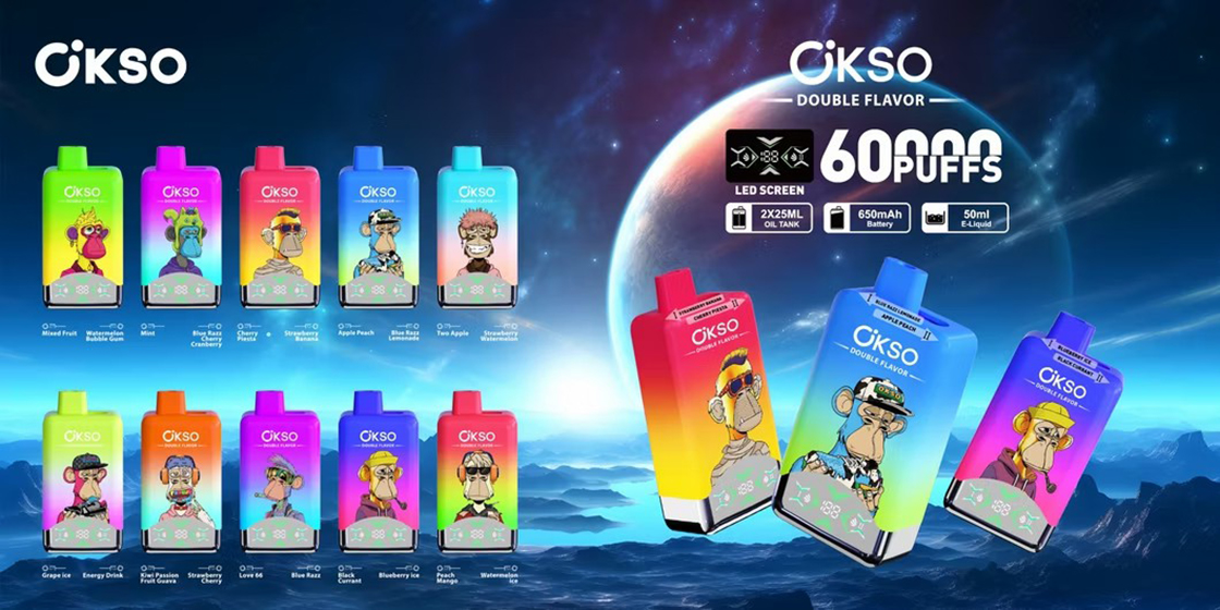OKSO Double Flavor 60K Puffs Vape Wholesale Poster