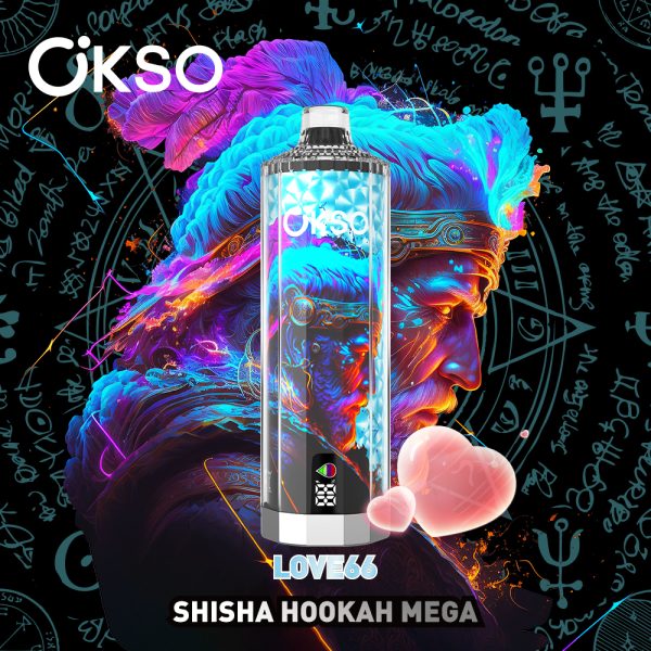 OKSO Shisha Hookah Mega 50K Puffs love66