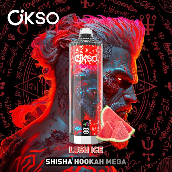 OKSO Shisha Hookah Mega 50K Puffs lush ice