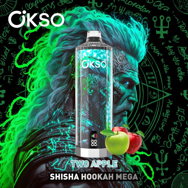 OKSO Shisha Hookah Mega 50K Puffs two apple