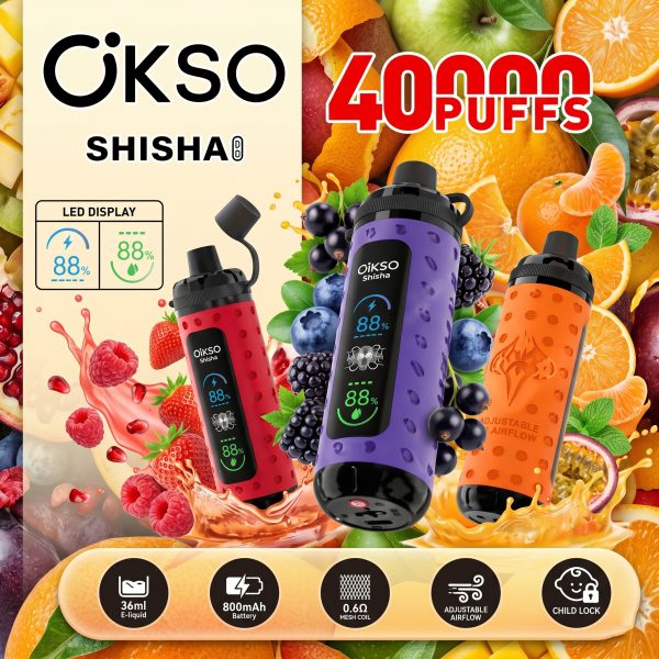 OKSO Shisha Max 40K Puffs OKSO Shisha Max 40K Puffs