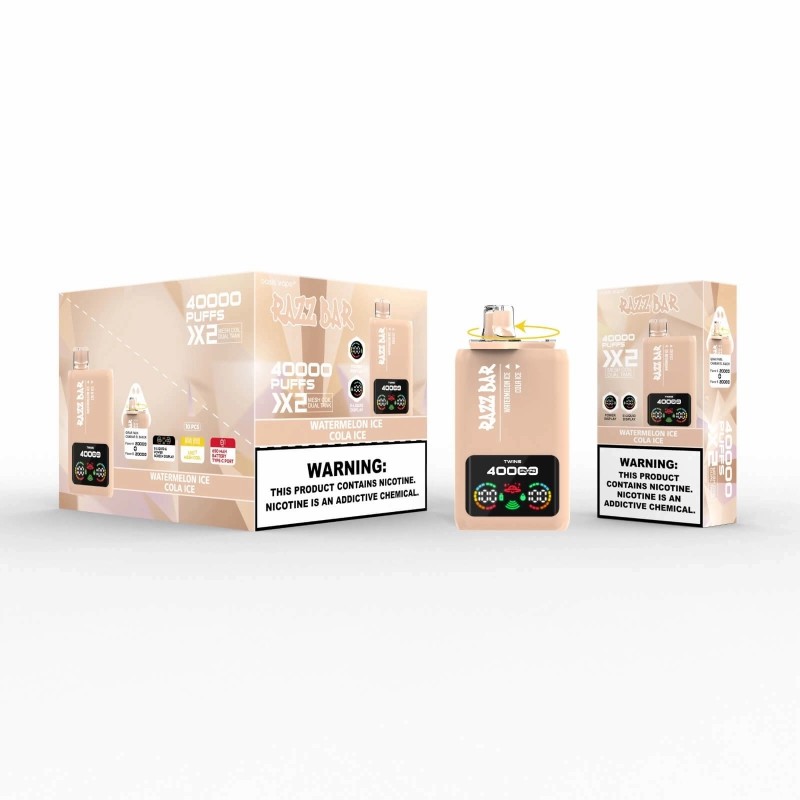 vape raze Razz Bar 40000 Puffs Twins Dual Flavor Disposable Pen sale-aql Colour:Glow Pink Razer Viper V4 Pro: