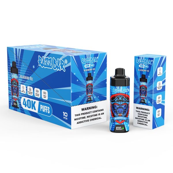 Razz Bar 40K Puffs With Screen BLUEBERRY ICE