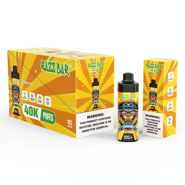 Razz Bar 40K Puffs With Screen LEMON LIME
