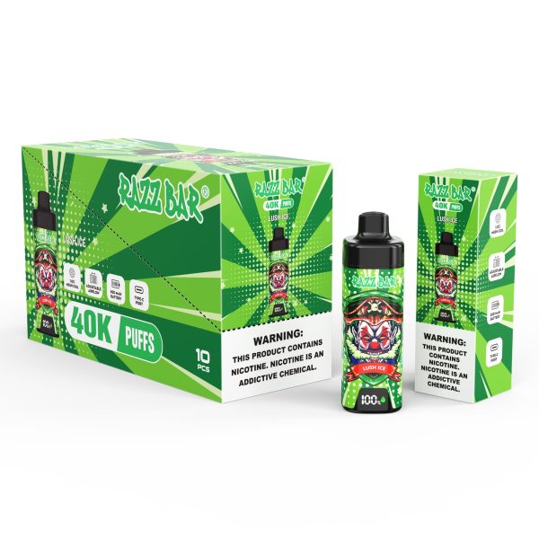 Razz Bar 40K Puffs With Screen LUSH ICE
