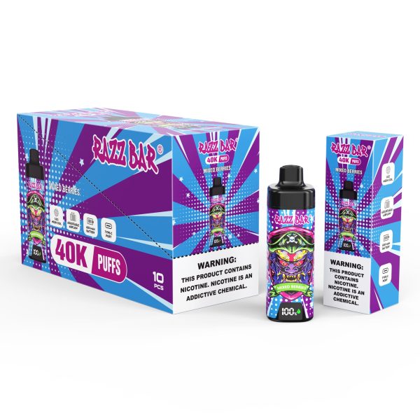 Razz Bar 40K Puffs With Screen MIXED BERRIES