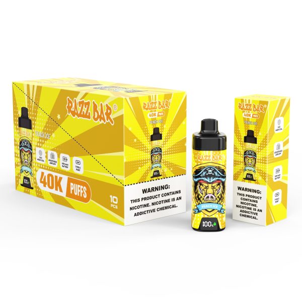 Razz Bar 40K Puffs With Screen PEACH ICE