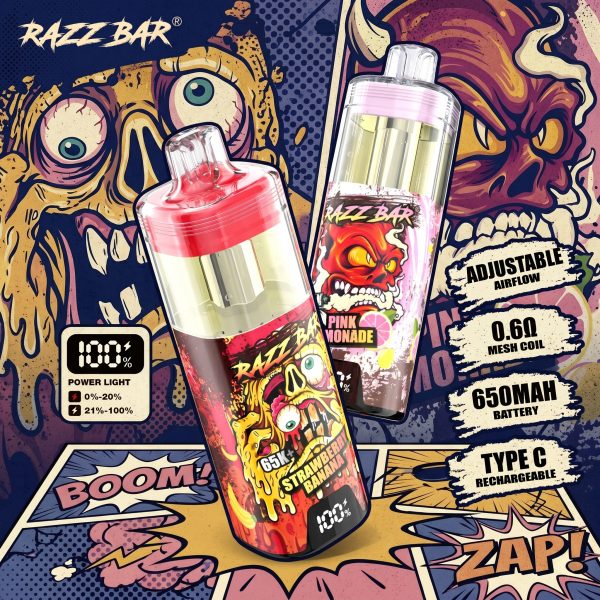 Razz Bar 65K+ Puffs Razz Bar 65K+ Puffs