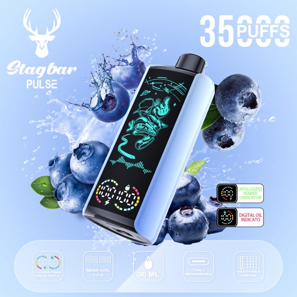 Stag Bar Pulse 35000 Puffs Blueberry Ice