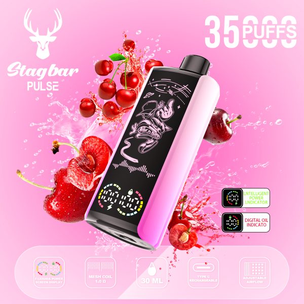 Stag Bar Pulse 35000 Puffs Fizzy Cherry