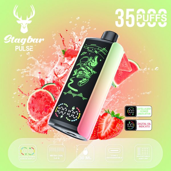 Stag Bar Pulse 35000 Puffs Strawberry Watermelon