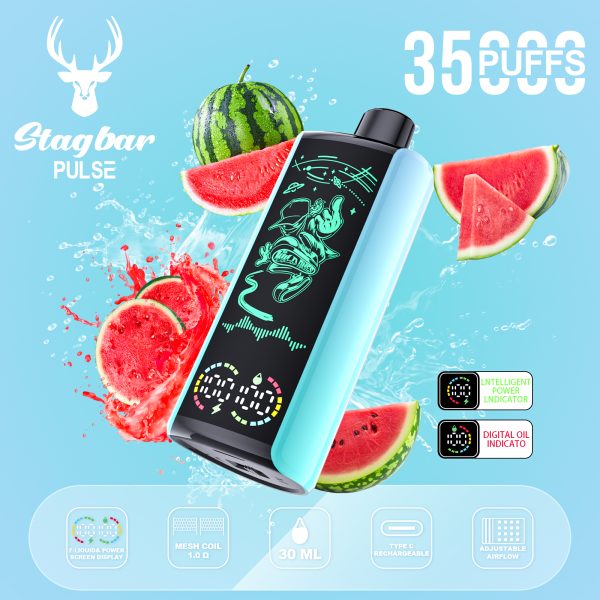 Stag Bar Pulse 35000 Puffs Watermelon Ice