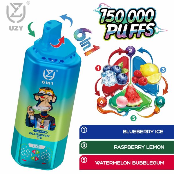 UZY 6 in 1 150K Puffs 05 UZY 6 in 1 150K Puffs 05