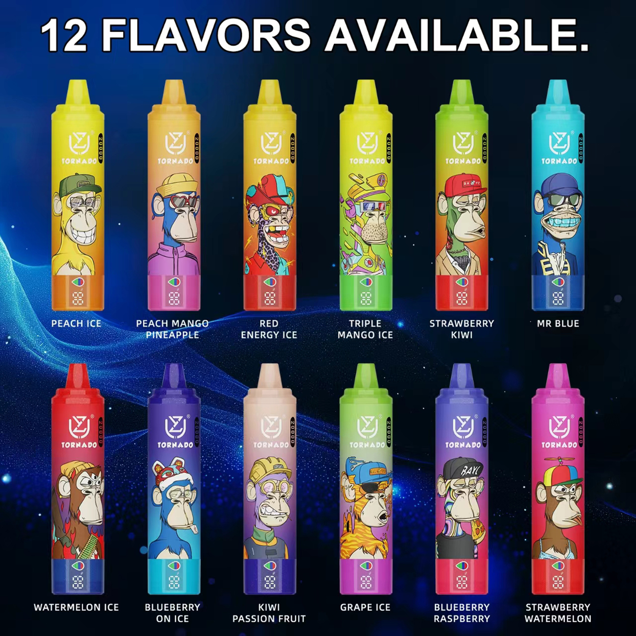 UZY Tornado 20K Puffs Flavors List