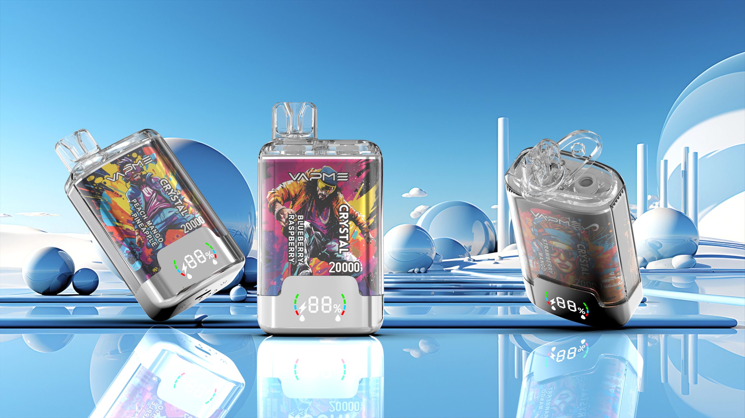 Vapme Crystal 20000 Puffs Dual Flavors Disposable Vape
