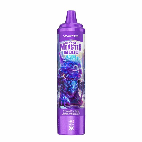 Vapme Monster 16000 Puffs blue razz lemonade Vapme Monster 16000 Puffs blue razz lemonade