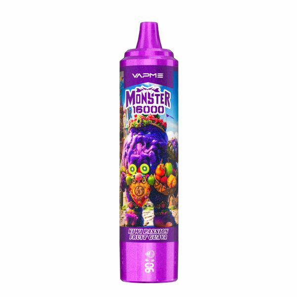 Vapme Monster 16000 Puffs kiwi passion Guava Vapme Monster 16000 Puffs kiwi passion Guava