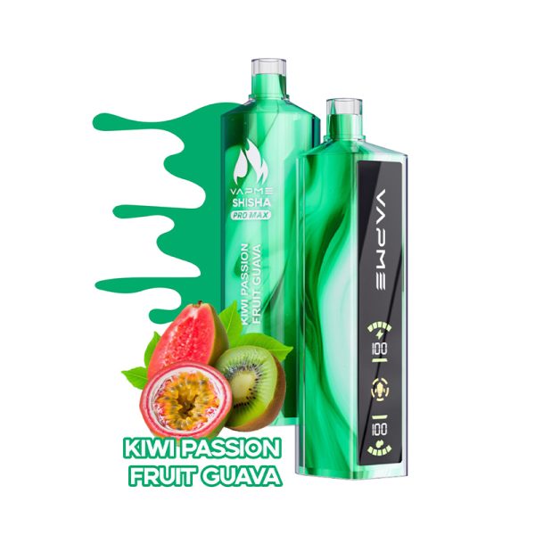Vapme Shisha Pro Max 20000 Puffs KIWI PASSION FRUIT GUAVA Vapme Shisha Pro Max 20000 Puffs KIWI PASSION FRUIT GUAVA