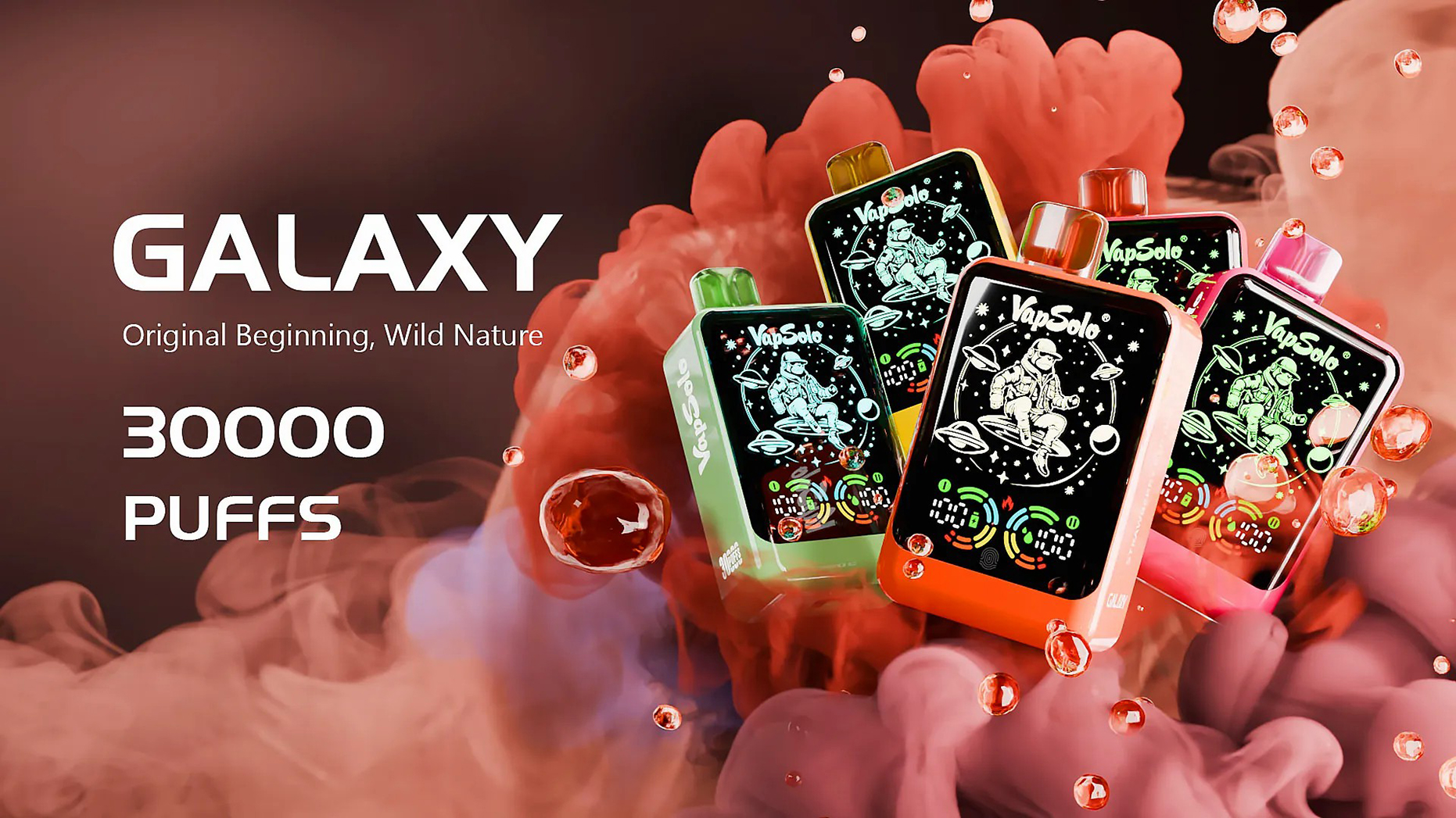 Vapsolo Galaxy 30K Puffs Disposable Vape Poster