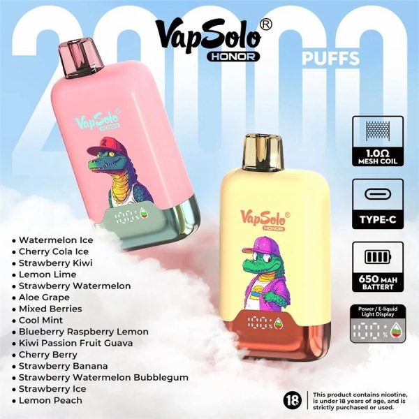 Vapsolo Honor 20000 Puffs Vape 07 Vapsolo Honor 20000 Puffs Vape 07