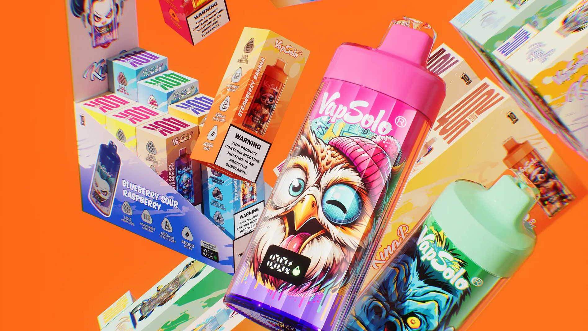 Vapsolo King Pro 40000 Puffs Disposable Vape Poster Vapsolo King Pro 40000 Puffs Disposable Vape Poster
