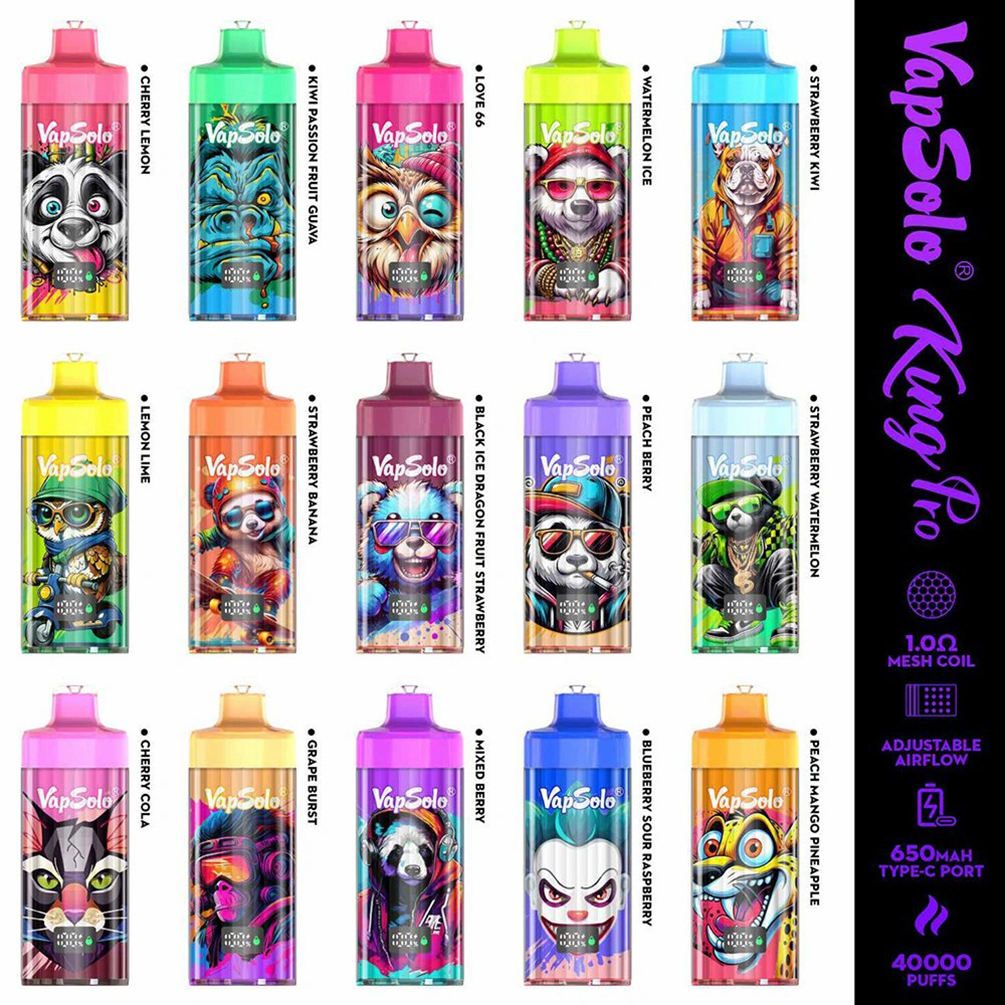 Vapsolo King Pro 40000 Puffs Vape Flavors List