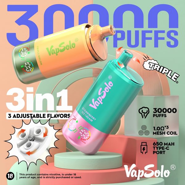 Vapsolo Triple 30000 Puffs Vapsolo Triple 30000 Puffs