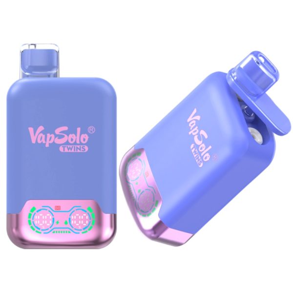 Vapsolo Twins 20000 Puffs BLACK ICE DRAGONFRUIT STRAWBERRY